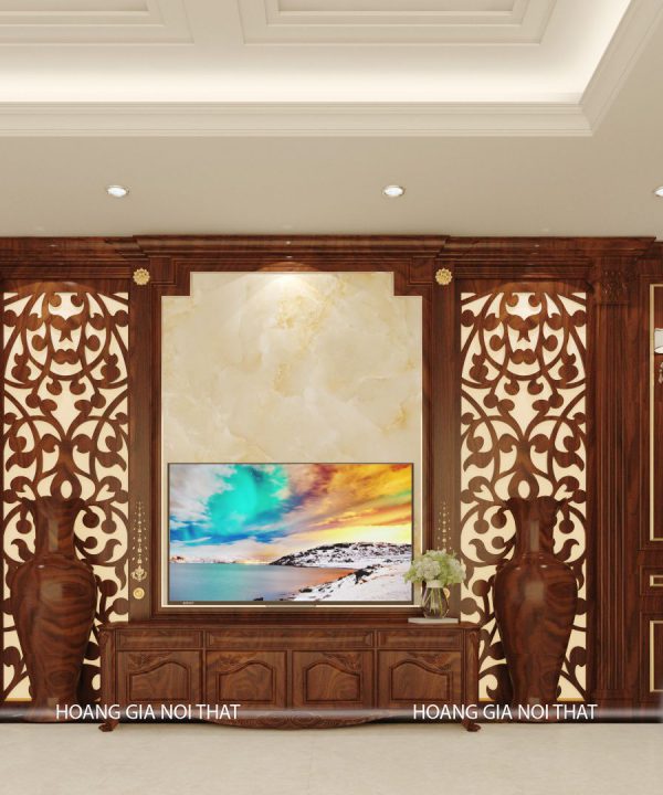 Nội thất phòng khách Tân cổ điển chị Hòa Trúc Khê