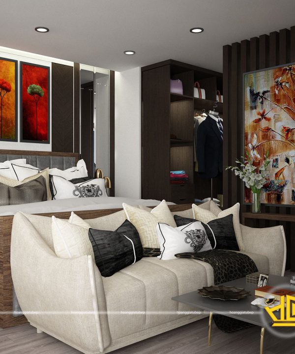 Nội thất phòng ngủ hiện đại Anh Nam Long Biên
