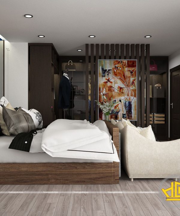 Nội thất phòng ngủ hiện đại Anh Nam Long Biên