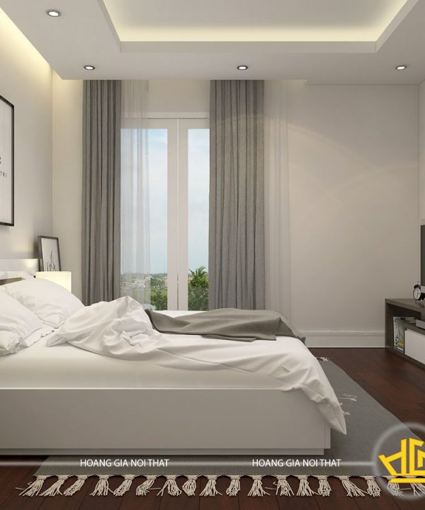 Nội thất phòng ngủ hiện đại Chị Hương Vinhome