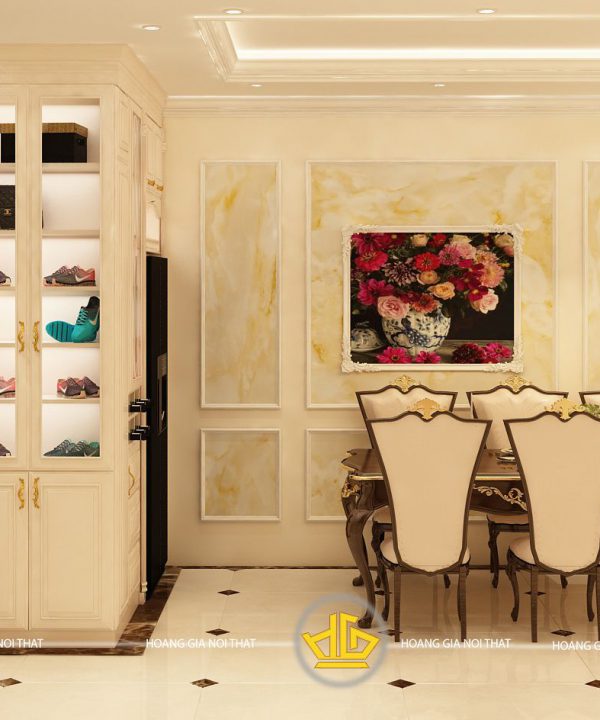 Phòng khách tân cổ điển Anh Thắng đường Nguyễn Tuân