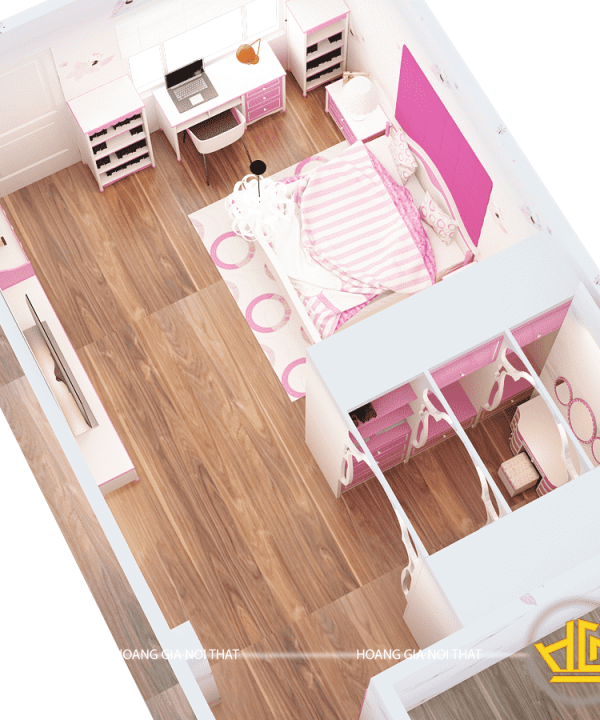 Phòng ngủ bé gái Mẫu 2