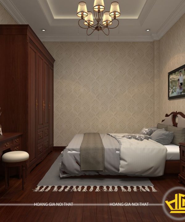 Nội thất phòng ngủ tân cổ điển Bác Thoa đường Láng