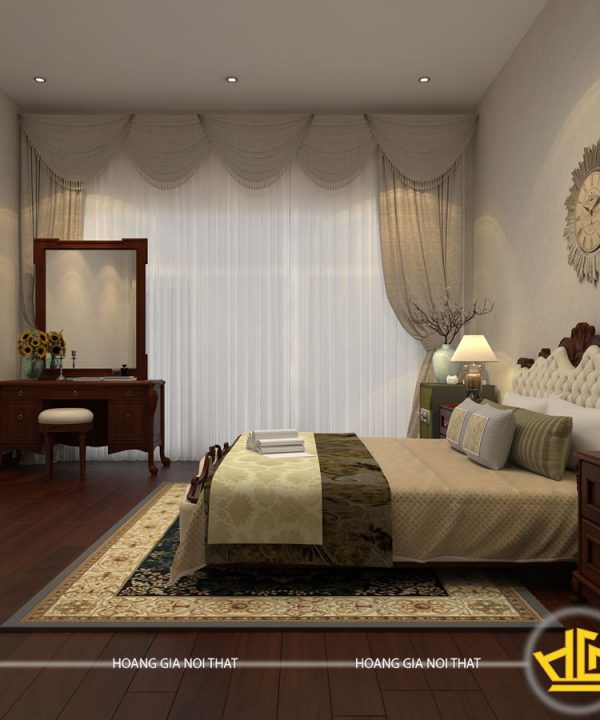 Nội thất phòng ngủ tân cổ điển Bác Thoa đường Láng