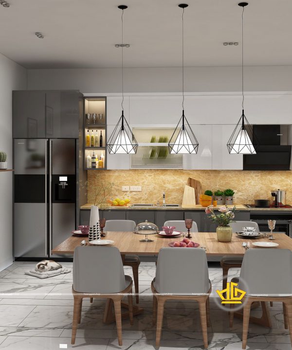 Tủ Bếp Acrylic anh Duẩn Hải Phòng