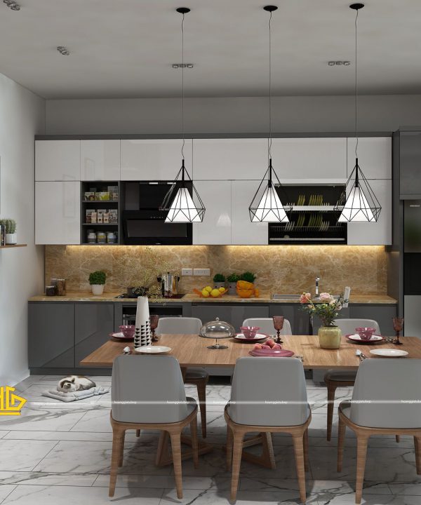 Tủ Bếp Acrylic anh Duẩn Hải Phòng