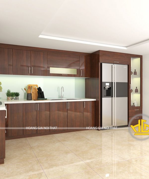 Tủ Bếp Acrylic anh Tùng Khương Đình