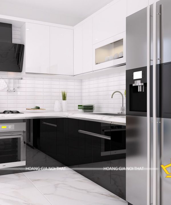Tủ Bếp Acrylic chị Diễm