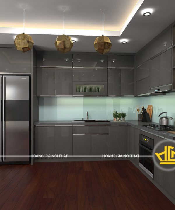 Tủ Bếp Acrylic chị Hà