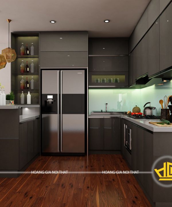 Tủ Bếp Acrylic chị Hà Nguyễn Xiển