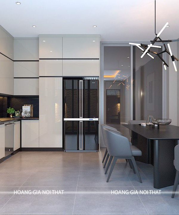 Tủ Bếp Acrylic chị Hòa Bạch Mai