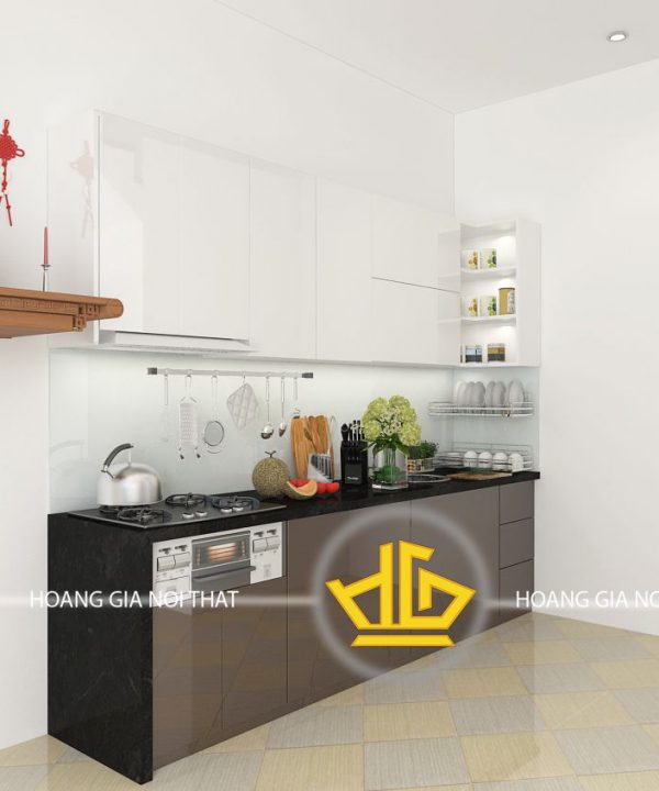 Tủ Bếp Acrylic chị Hoa Hà Đông