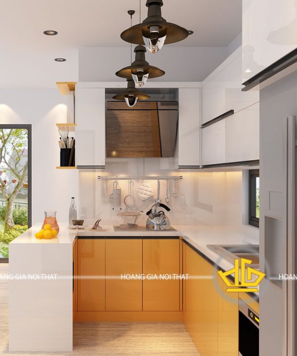 Tủ Bếp Acrylic chú Hiếu Hái Dương