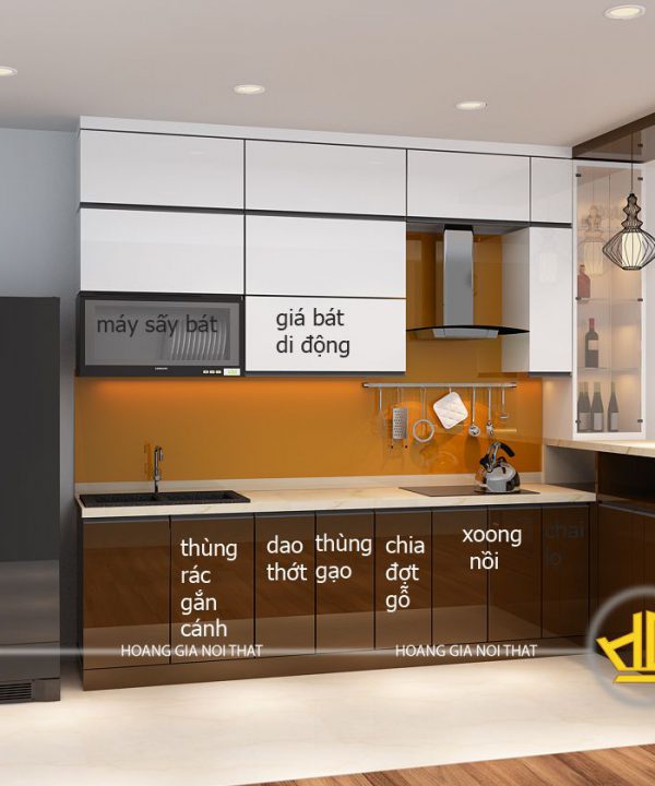 Tủ Bếp Acrylic chú Thân