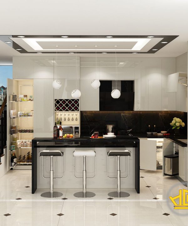 Tủ Bếp Acrylic chú Thanh Đường Láng