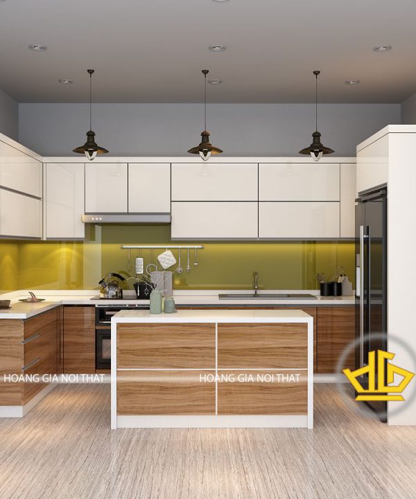 Tủ Bếp Acrylic nhà cô Hoàn
