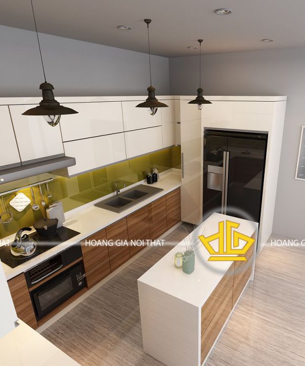 Tủ Bếp Acrylic nhà cô Hoàn