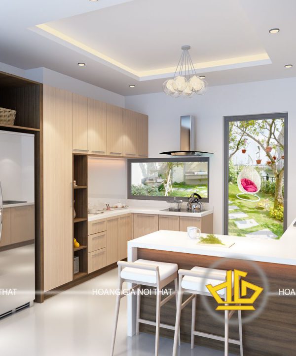 Tủ Bếp Acrylic nhà cô Hoàn