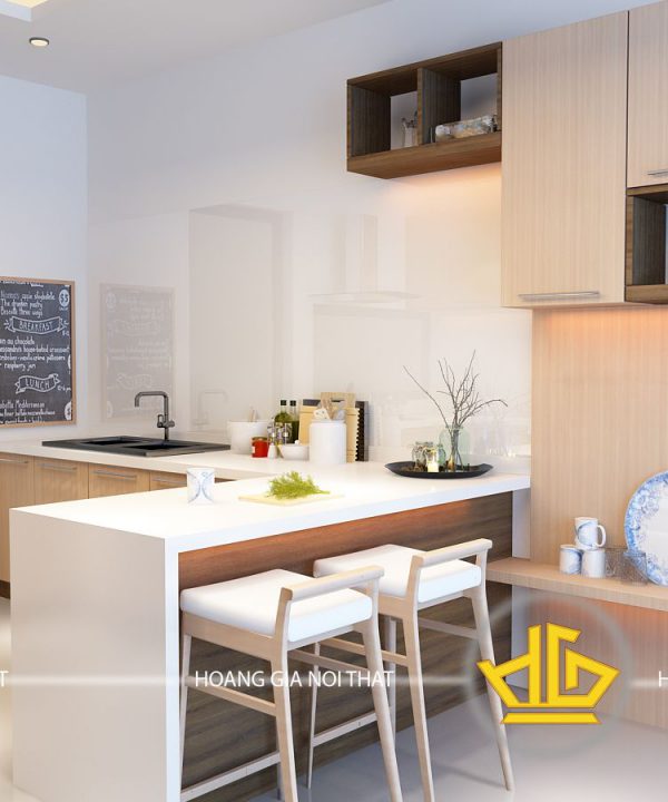 Tủ Bếp Acrylic nhà cô Hoàn