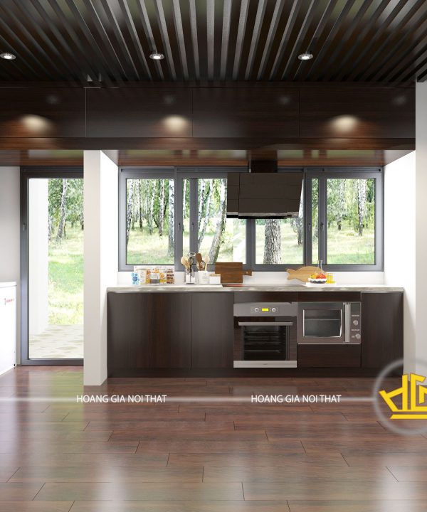 Tủ bếp tân cổ điển anh Dũng Gamuda