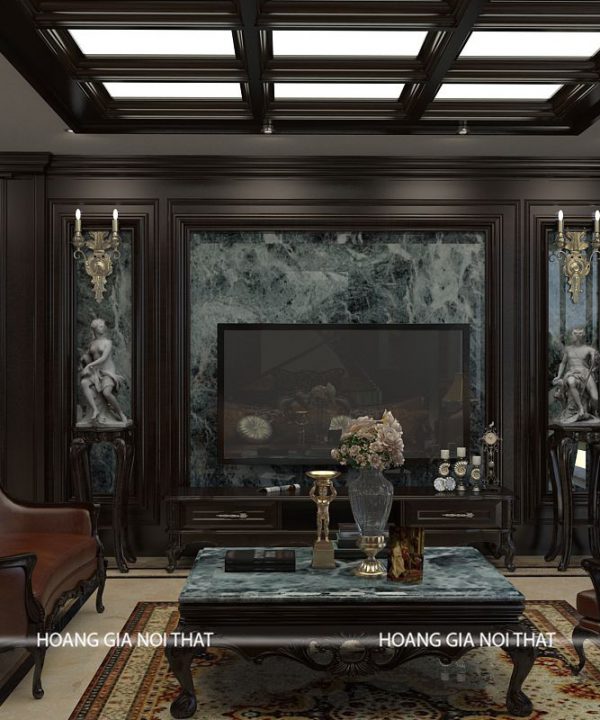 Tủ bếp tân cổ điển anh Dũng Gamuda