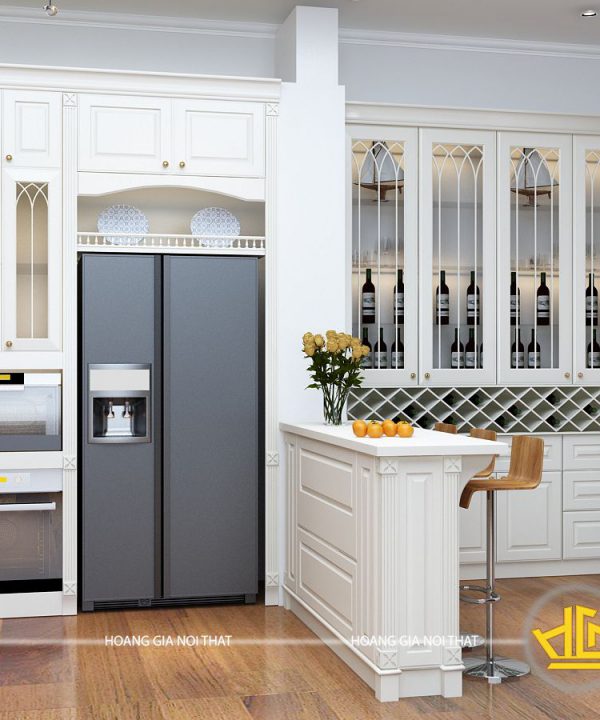 Tủ bếp tân cổ điển anh Duy Phú Thọ