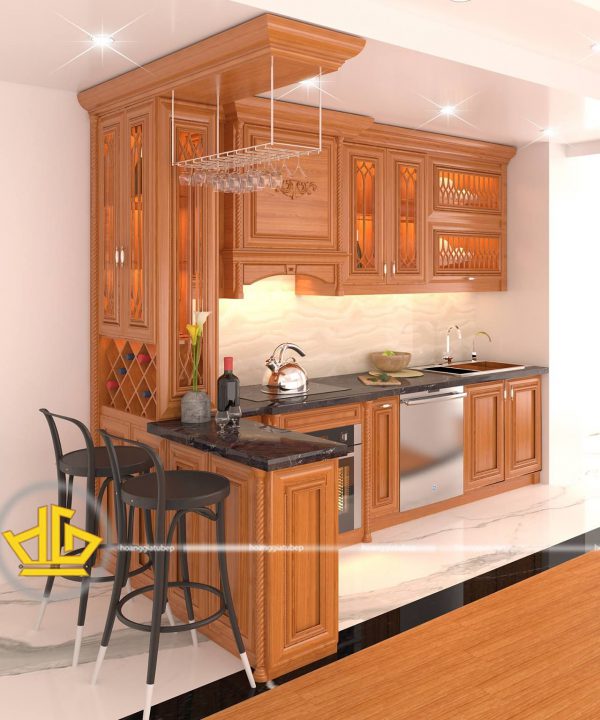 Tủ bếp tân cổ điển anh Huynh
