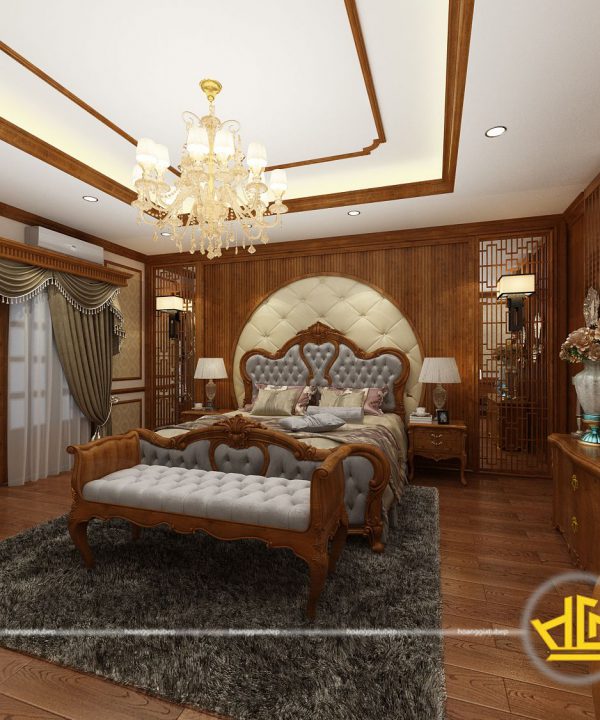 Tủ bếp tân cổ điển anh Quý Vĩnh Hồ