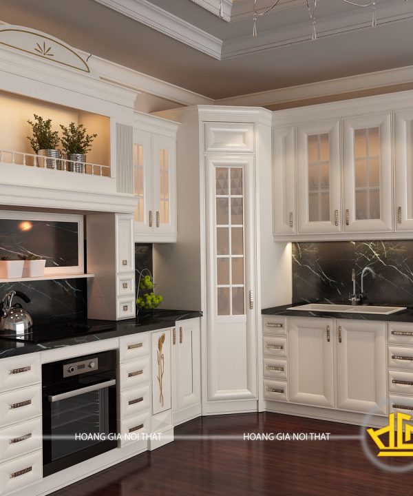 Tủ bếp tân cổ điển chú Phúc Thanh Hóa