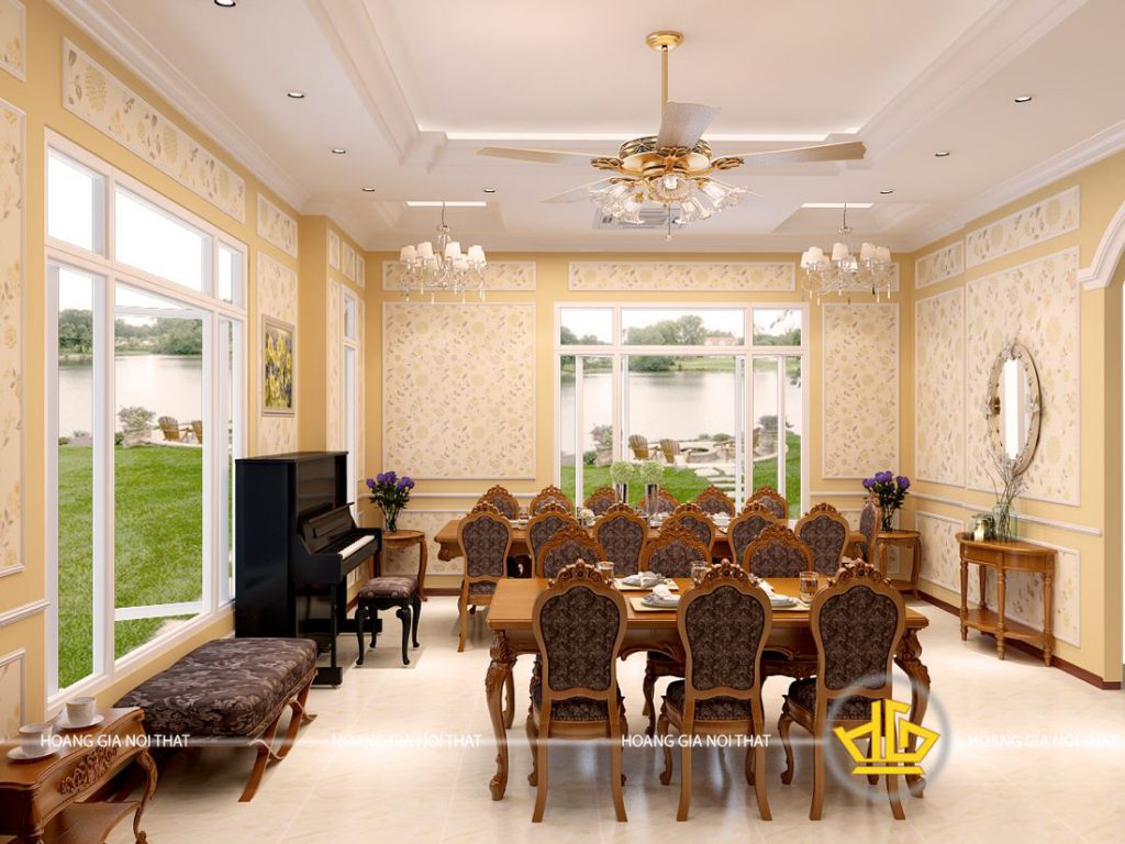 Thi công tủ bếp tân cổ điển