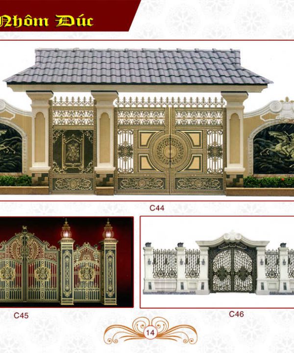 Cổng nhôm đúc Hoàng Gia 10 Cổng nhôm đúc Hoàng Gia 10