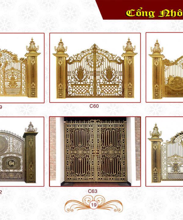 Cổng nhôm đúc Hoàng Gia 15 Cổng nhôm đúc Hoàng Gia 15