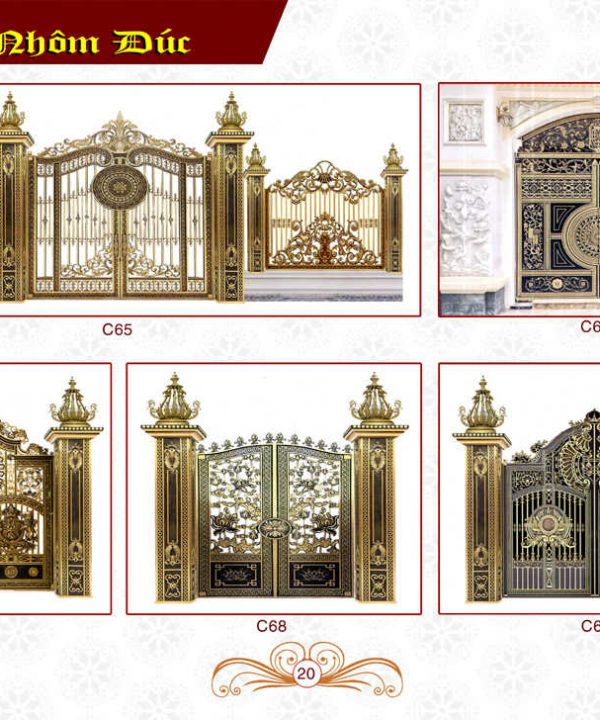 Cổng nhôm đúc Hoàng Gia 16 Cổng nhôm đúc Hoàng Gia 16
