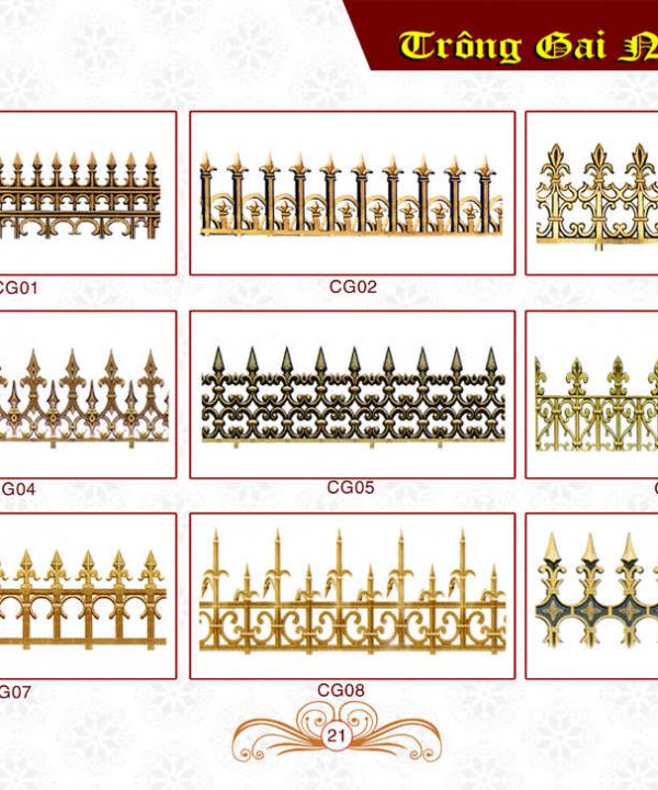 Cổng nhôm đúc Hoàng Gia 17