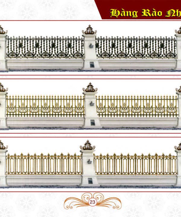 Cổng nhôm đúc Hoàng Gia 19