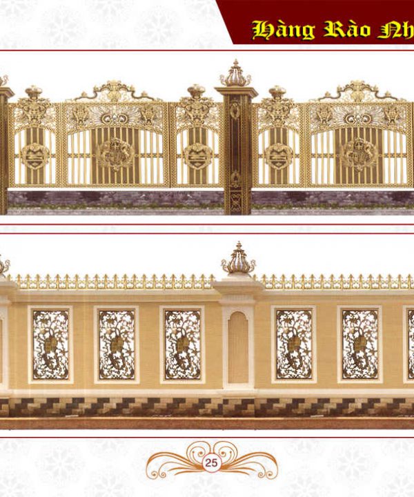 Cổng nhôm đúc Hoàng Gia 20 Cổng nhôm đúc Hoàng Gia 20