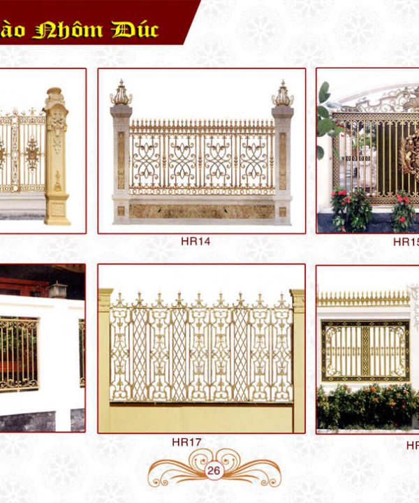 Cổng nhôm đúc Hoàng Gia 21 Cổng nhôm đúc Hoàng Gia 21