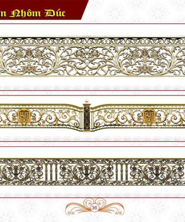 Cổng nhôm đúc Hoàng Gia 31 Cổng nhôm đúc Hoàng Gia 31