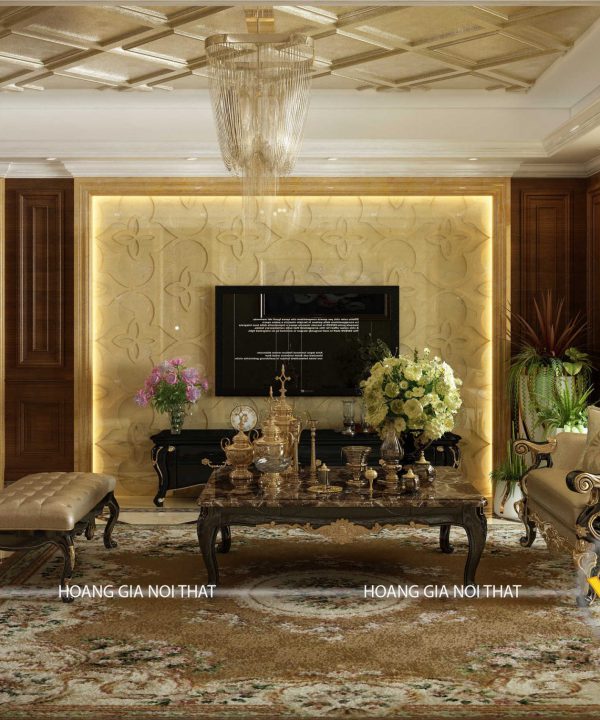 Phòng khách tân cổ điển Mẫu 4