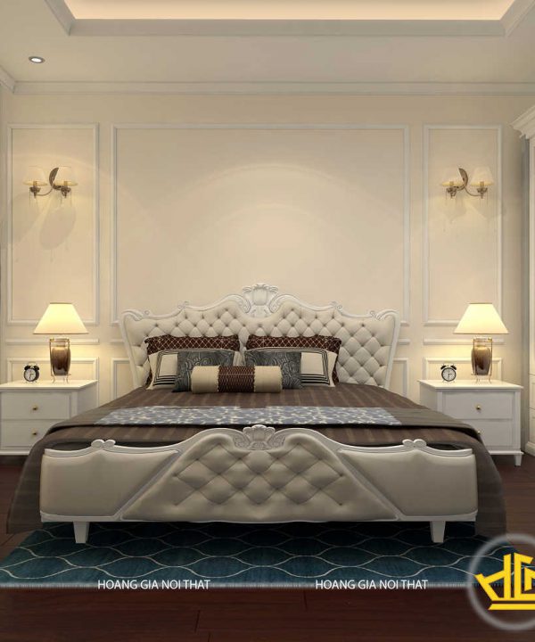 Phòng ngủ tân cổ điển chị Hương Vinhome