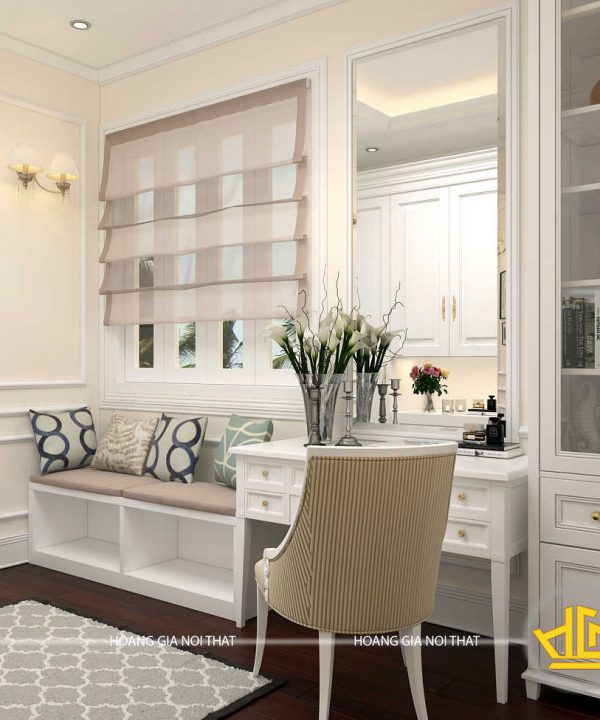 Phòng ngủ tân cổ điển chị Hương Vinhome