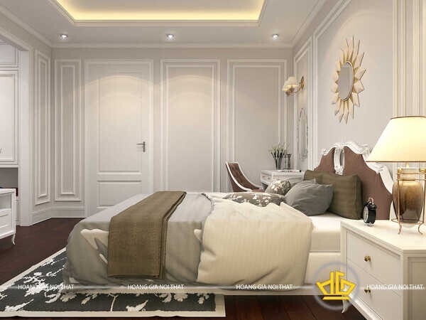 Mẫu giường ngủ tân cổ điển thanh lịch