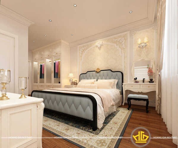 Mẫu giường tân cổ điển đậm nét hoàng gia