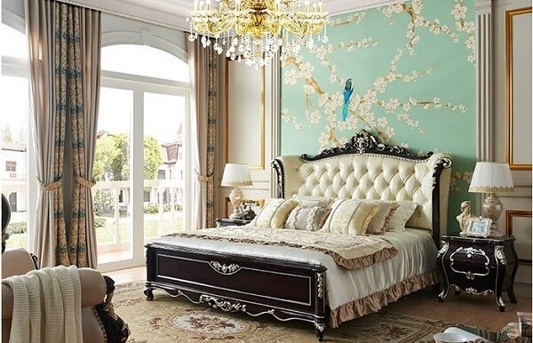 Mẫu giường hài hòa với không gian nội thất