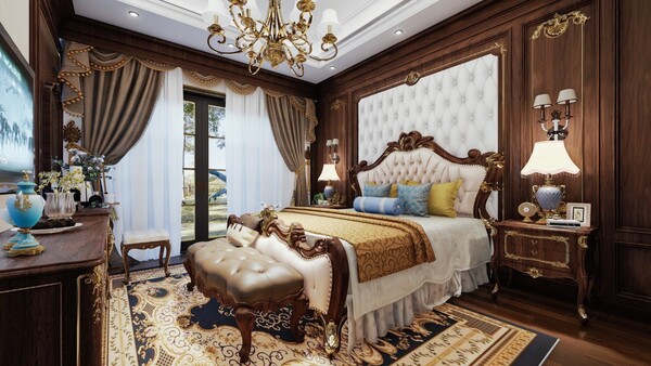 Mẫu giường cổ điển hiện đại