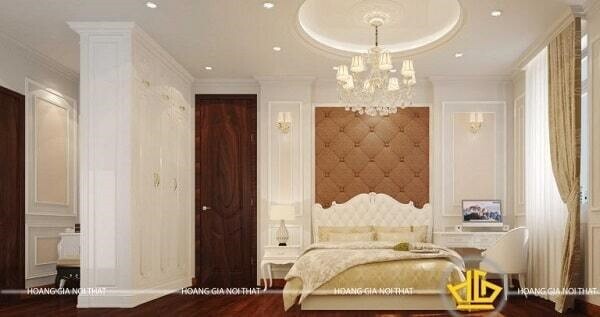 Giường ngủ phong cách tân cổ điển hài hòa