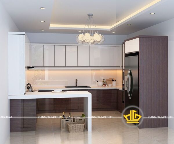 Tủ bếp gỗ dòng Acrylic là gì