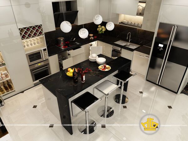 Tủ Bếp Acrylic chú Thanh Đường Láng