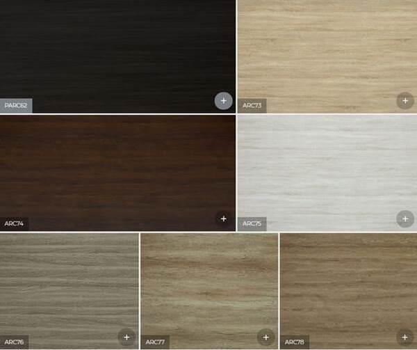 Bảng màu vân gỗ tủ bếp acrylic