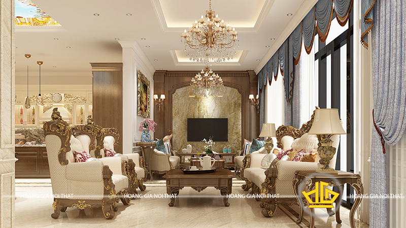 Thiết kế nội thất biệt thự tân cổ điển